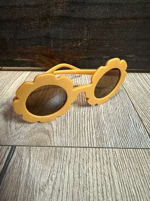 Kid Sunglasses- "Flower Shape" Mustard