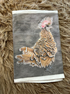 Kitchen Towels- "Floral Chicken" JWord