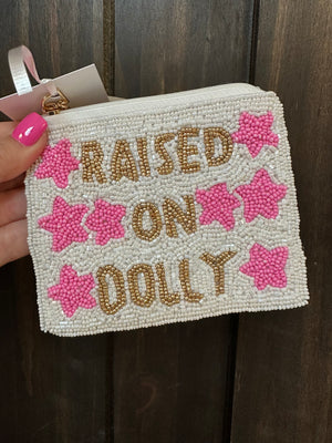 Coin Purse Wallet W/ Chain- "Raised On Dolly"