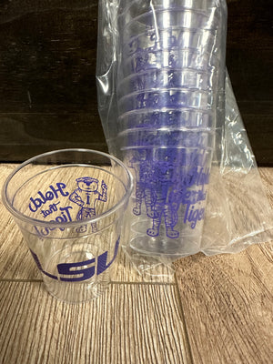 Party Shot Glasses- "Hold That Tiger" LSU