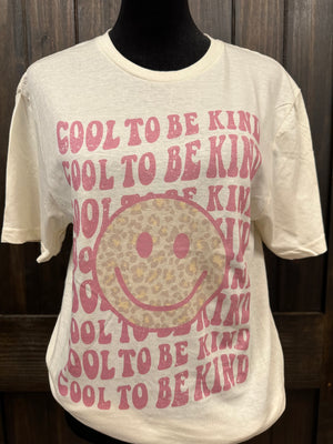 "Cool To Be Kind" Smiley Face Tee