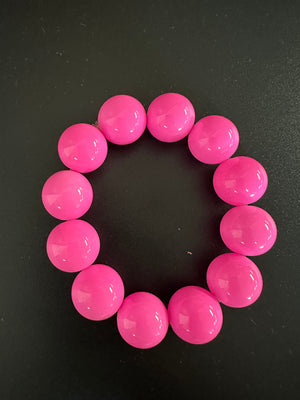 Kimmy Bracelets- "Barbie Pink" Large