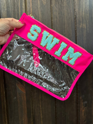 "On The Go" Bags- "Swim" Hot Pink