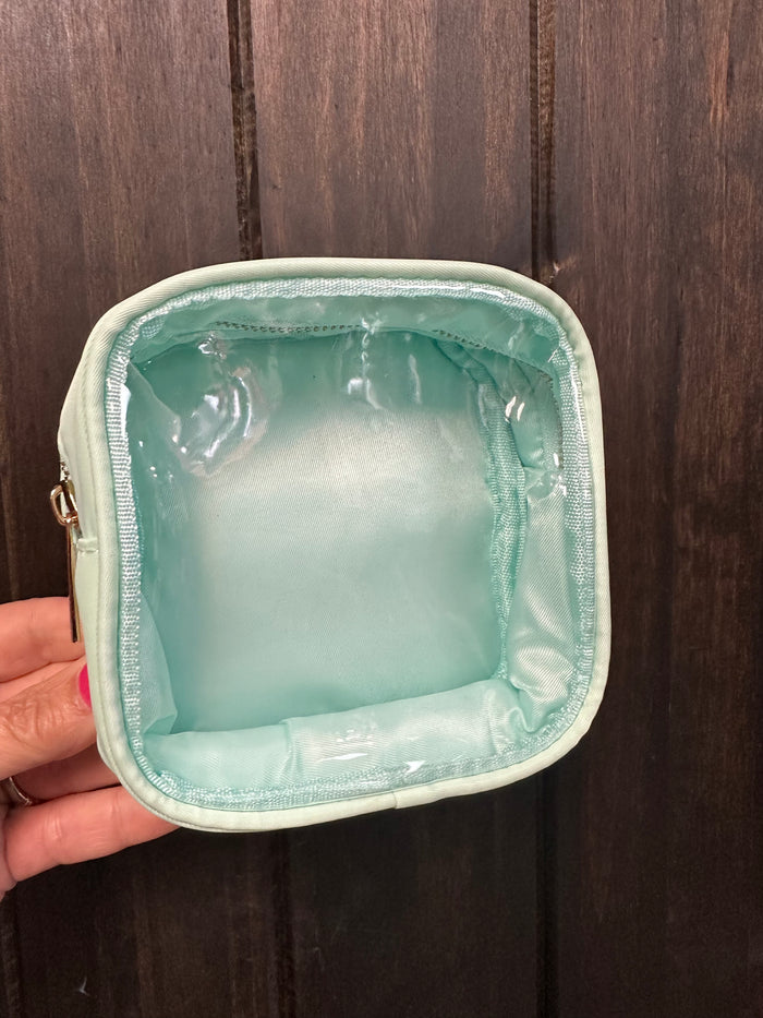 "Vanessa" Plain Mini Bag- "Clear" Mint Green