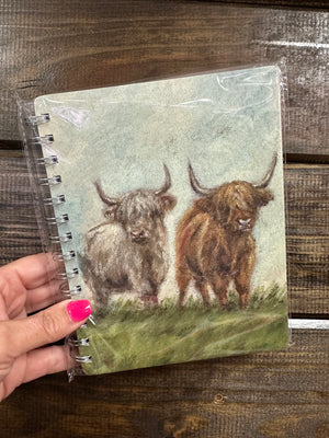 Spiral Notebook- "Highland Cows"