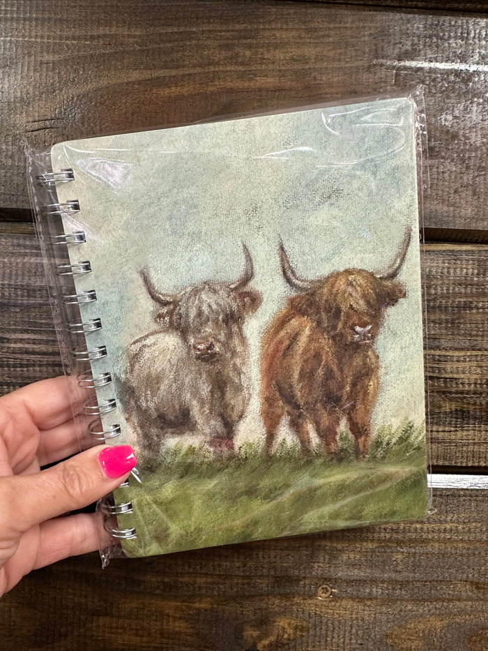 Spiral Notebook- "Highland Cows"