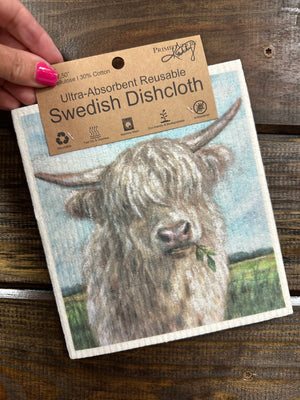 Swedish Cloth Set- "Highland Cows"