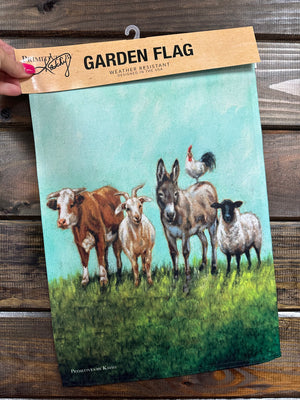Garden Flag- "Animal Farm Family"