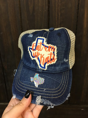 "Eat 'Em Up Kats" Texas Blue Denim Hat