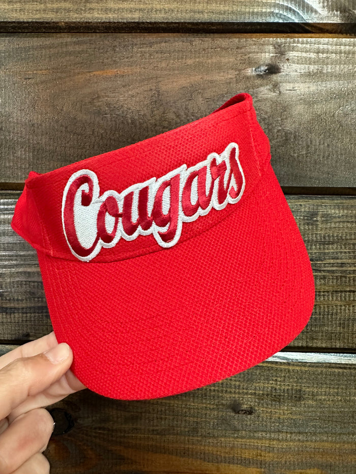 "Cougars Patch" Red Visor Hat