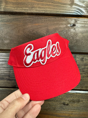 "Eagles Patch" Red Visor Hat