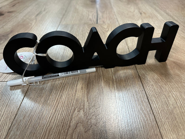 Tabletop Decor- "Coach" Team Signer