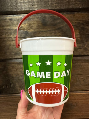 Football Accessories- "Game Day" Buckets Green