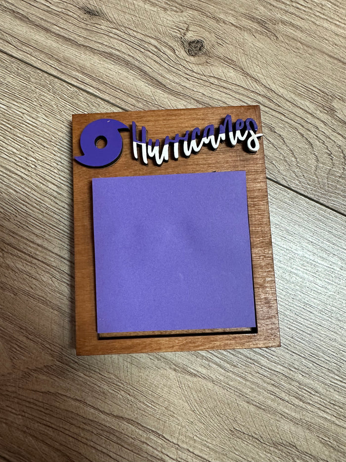 Sticky Note Holder- Hurricanes