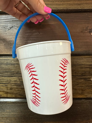 "Game Day" Buckets- "Baseball" Blue