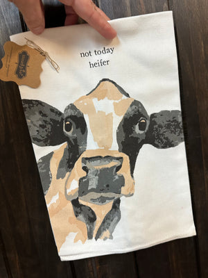 Kitchen Towels- "Not Today Heifer"
