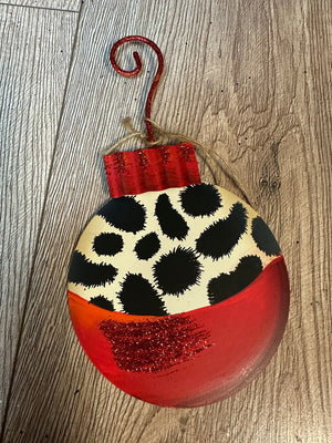 Round Top Collection- Medium Hanging "Leopard Ornaments"
