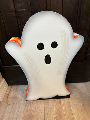Round Top Collection- Small Porch Ghost "Orange Plaid"
