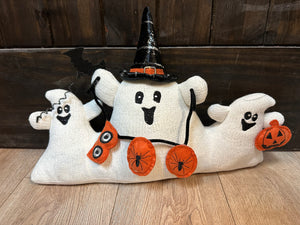 Halloween Pillow- "BOO; Ghost Triplets"