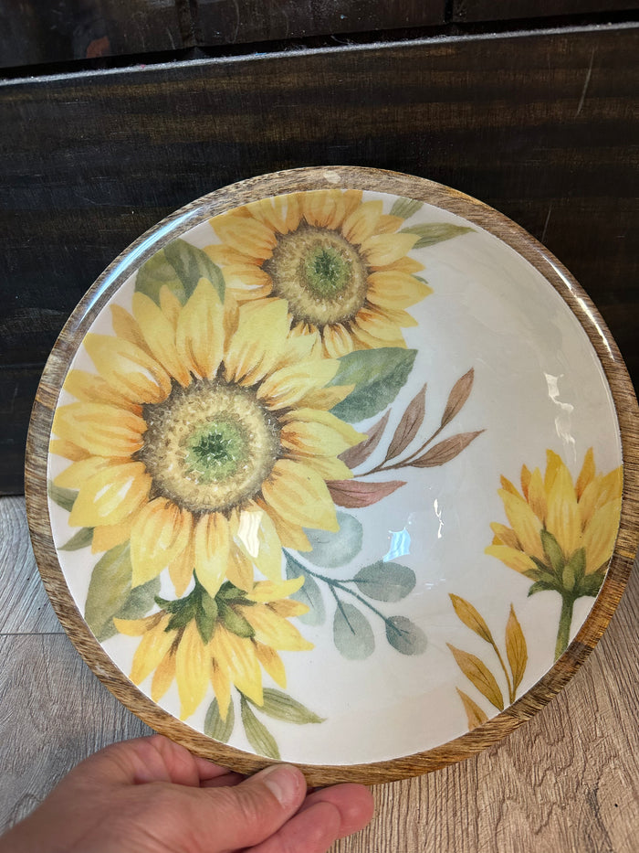 Kitchen Goods- "Sunflower Nest" Medium Bowl