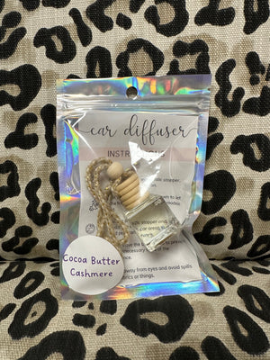 "Shea" Car Diffuser- "Cocoa Butter Cashmere"- Square