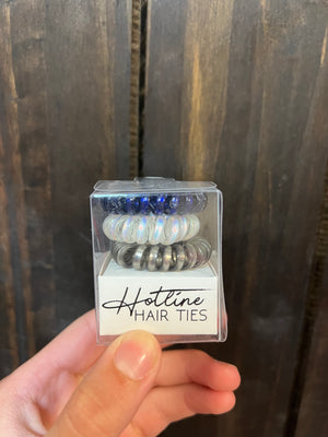 HT Hair Ties (Medium)- Navy & Grey