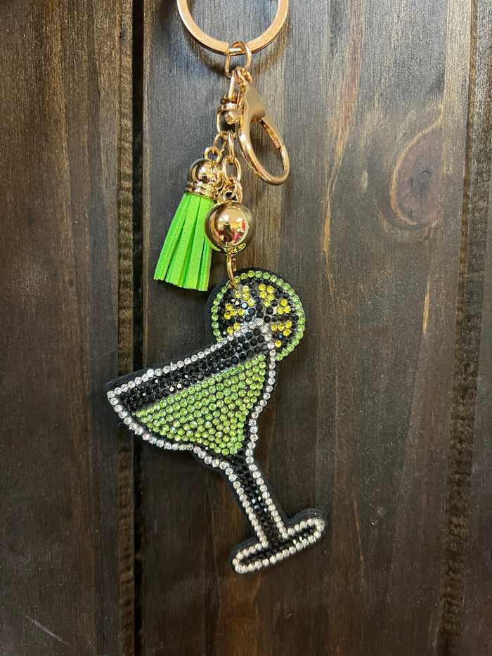 Rhinestone Cowgirl Keychain- Margarita