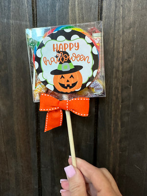 "Oh Sugar Candy" Mix Up Pop- "Happy Halloween; Pumpkin"