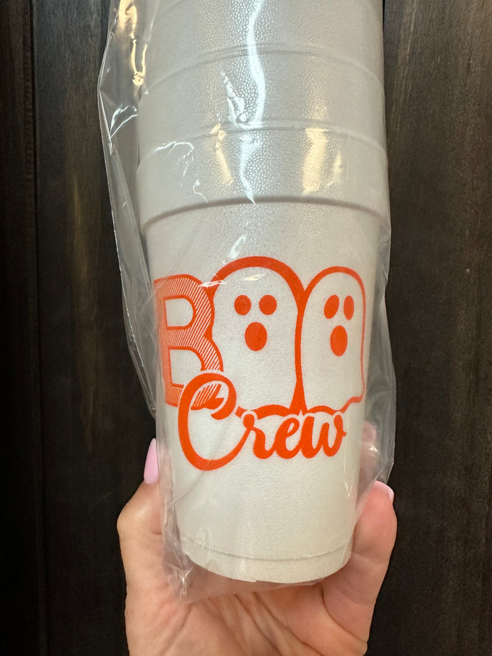Styrofoam Cups- "Boo Crew"