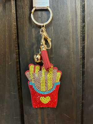 Rhinestone Cowgirl Keychain- French Fries