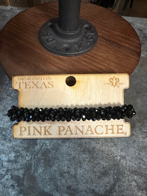 Pink Panache "Snake Twisted" Bracelets- Black