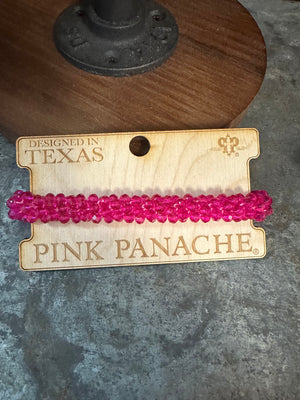 Pink Panache "Snake Twisted" Bracelets- Hot Pink