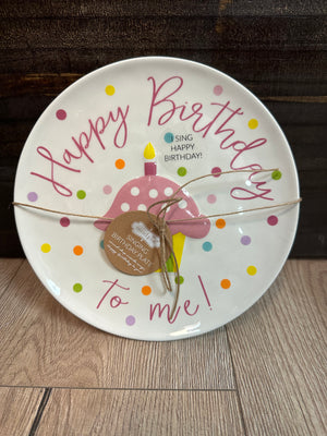 Singing Plate- "Birthday Girl"