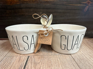 Mud Pie Kitchen- "Salsa & Guac Double Dip Set"