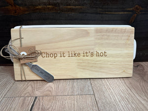 Mud Pie Kitchen- "Chop It Tray & Board Set"