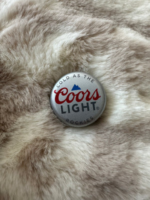 "Bottle Caps" Hat Charms- "Cor Lit"