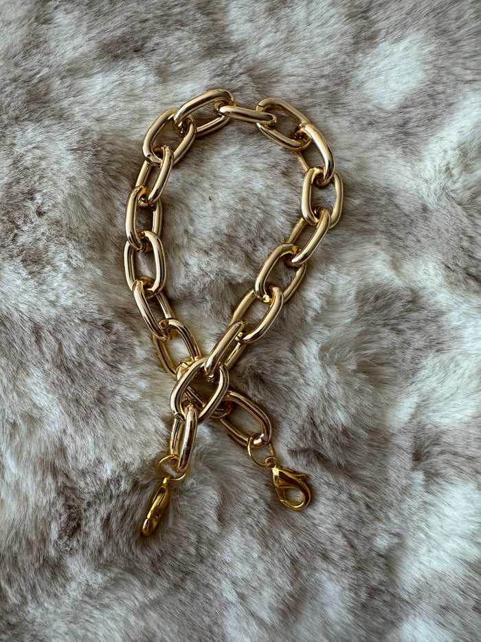 "Shelley" Hat Bands- "OG Single Chain" Gold