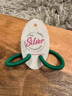 Yasmine Earrings- "Green" Hoops