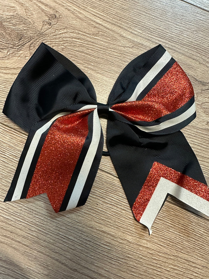 Cheer Double Bows- Red & Black