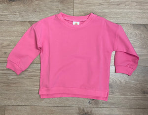 Kids (Cotton) Sweatshirt- Bubble Gum Pink