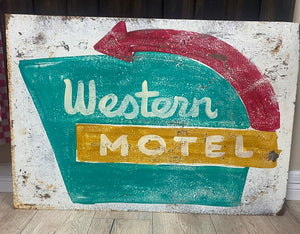 Tin Signs (2X3) - "Western Motel"