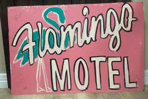 Tin Signs (2X3) - "Flamingo Motel"