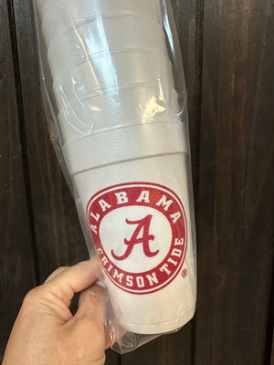 Styrofoam Cups- "Roll Tide Roll" Alabama