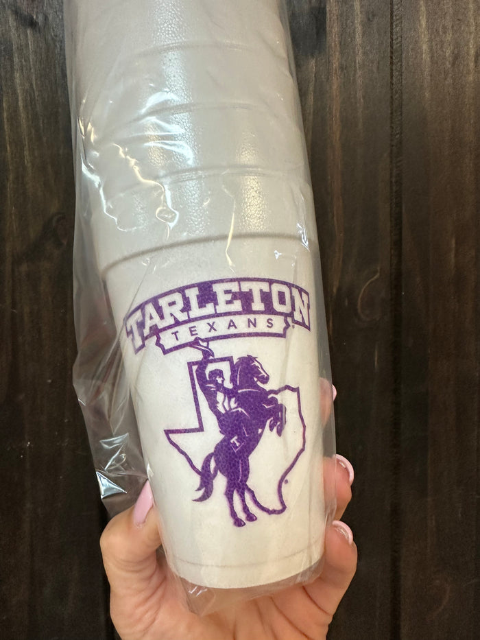 Styrofoam Cups- "Bleed Purple" Tarleton