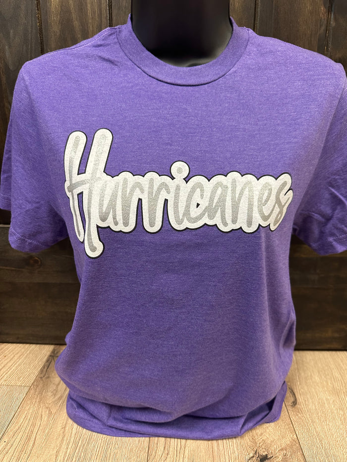 Hurricanes Tee- "Hurricanes Silver Outline"