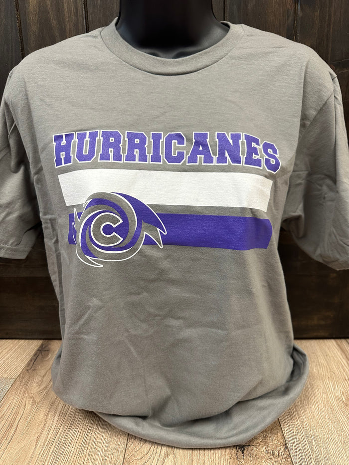 Hurricanes Tee- "Hurricanes Stripes Logo" Tee