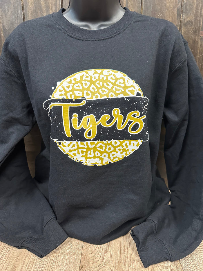 Tigers Crew Neck- "Cheetah Circle Tigers"