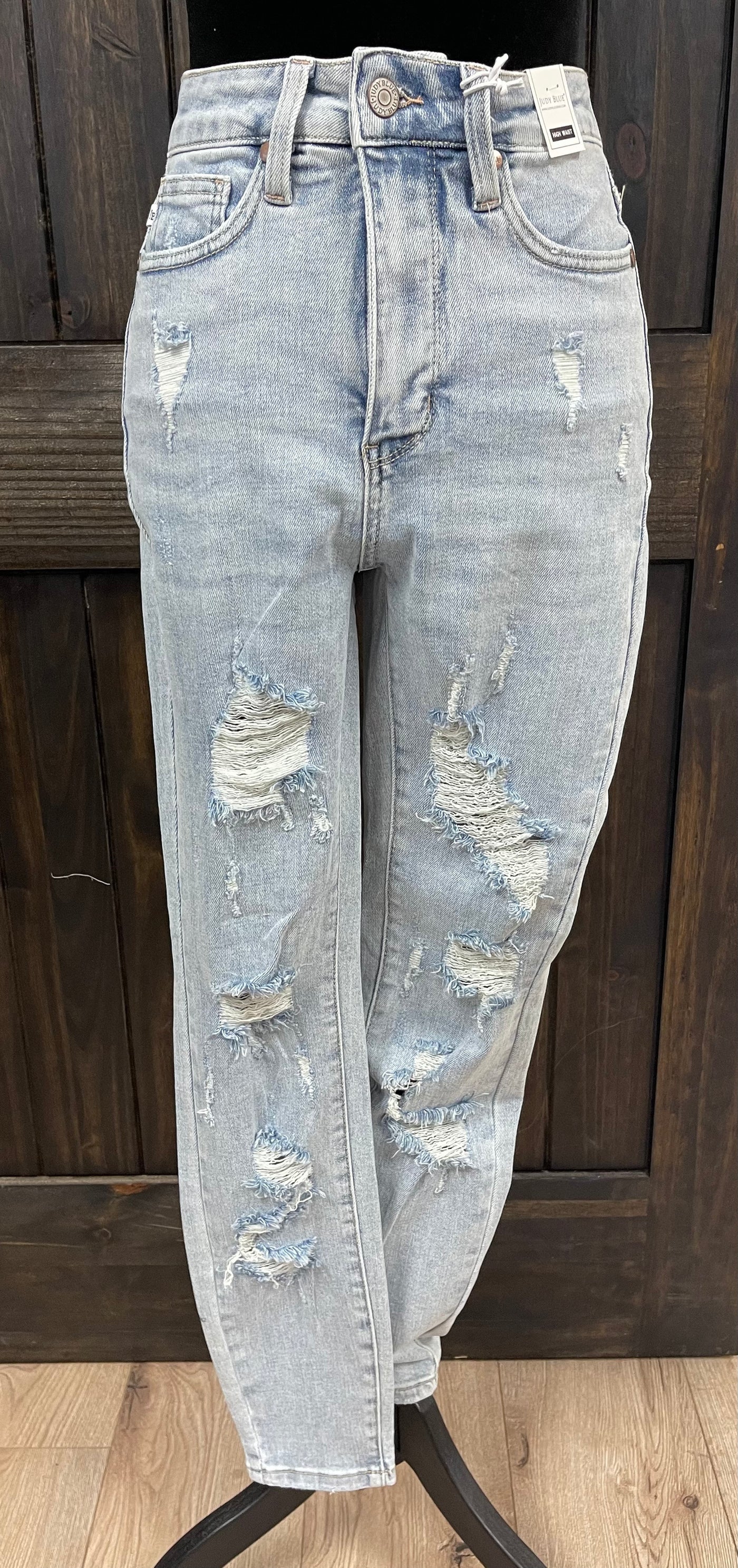 Mom Jeans: Distressed, High Rise, Colored