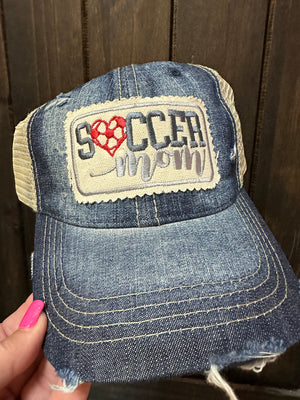 "Soccer Mom" Light Denim Hat