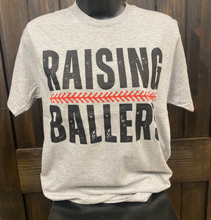 "Raising Ballers" Baseball Tee